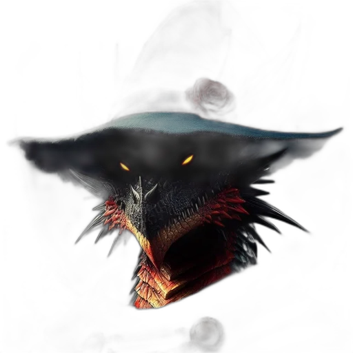 dragon, hat, mask, creature transparent PNG cut-out