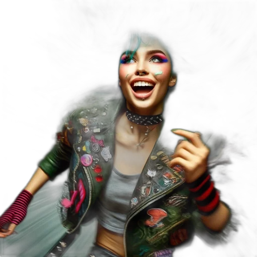 jacket, face, concept art, fantasy art transparent PNG cut-out
