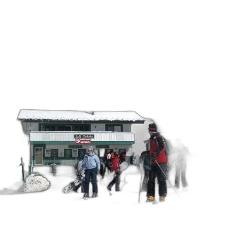 staff, building, 3d render, photorealistic transparent PNG cut-out