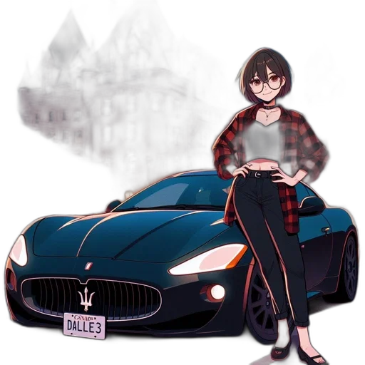 car, jacket, robot, concept art transparent PNG cut-out