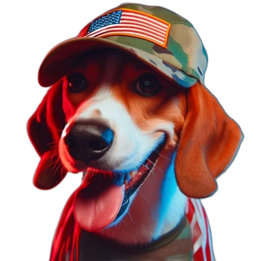 hat, animal, staff, photorealistic transparent PNG cut-out