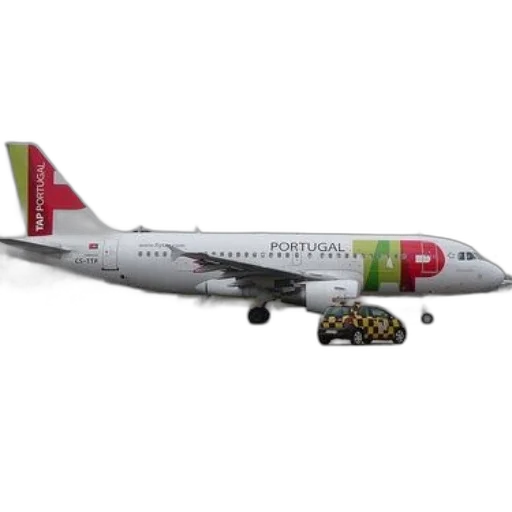 3d render, tap, portugal, airplane transparent PNG cut-out