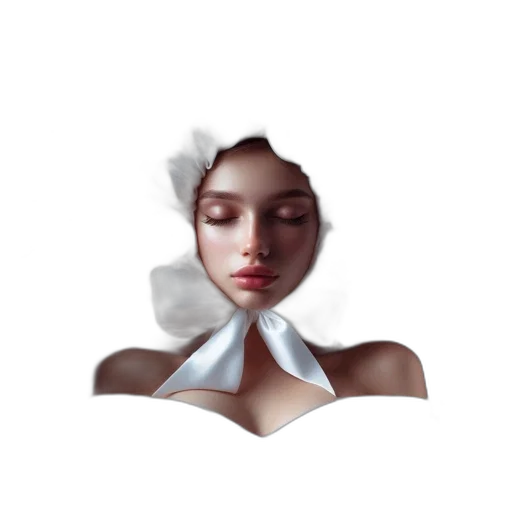 face, crown, mask, flower transparent PNG cut-out