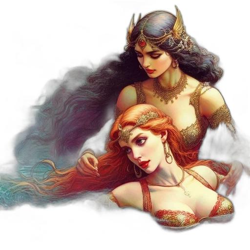 jewelry, fantasy art, comic book art, concept art transparent PNG cut-out