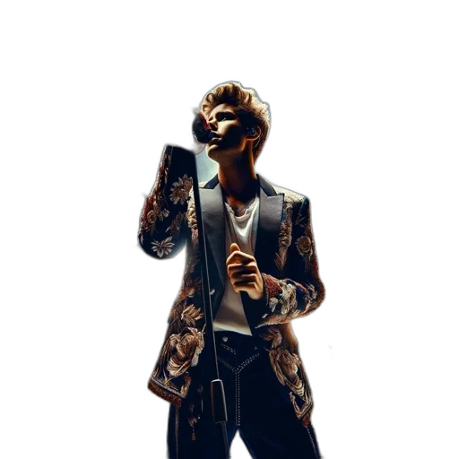 jacket, concept art, photorealistic, cartoon transparent PNG cut-out