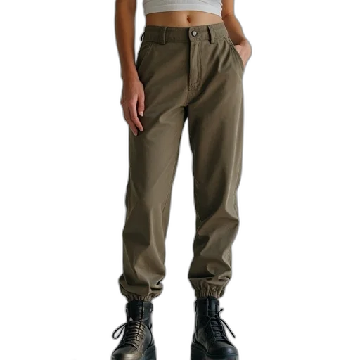 jacket, staff, earth tones, green transparent PNG cut-out