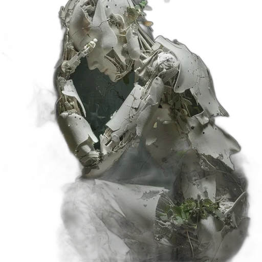 mask, crown, robot, dress transparent PNG cut-out