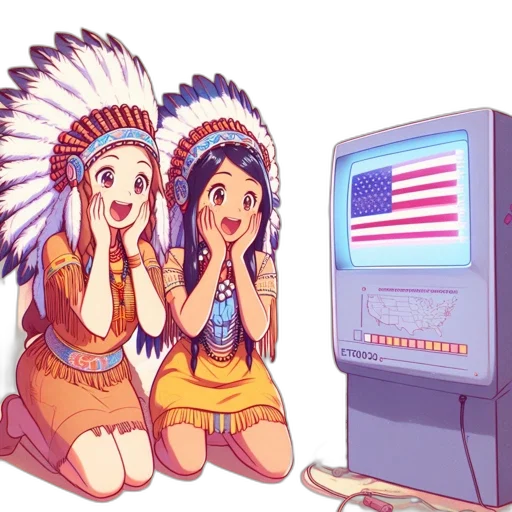 vaporwave, cartoon, pixel art, anime transparent PNG cut-out
