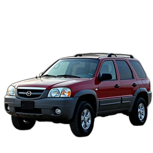 car, photorealistic, 2003, mazda transparent PNG cut-out
