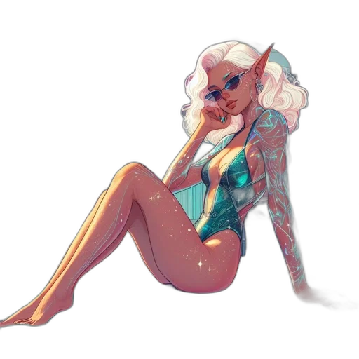 dress, concept art, fantasy art, watercolor transparent PNG cut-out