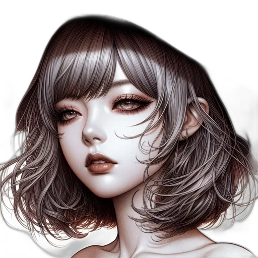 face, mask, hair, creature transparent PNG cut-out