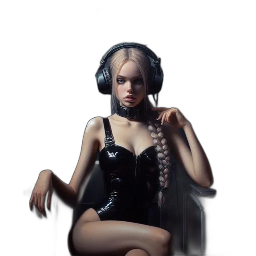 dress, robot, cyberpunk, concept art transparent PNG cut-out