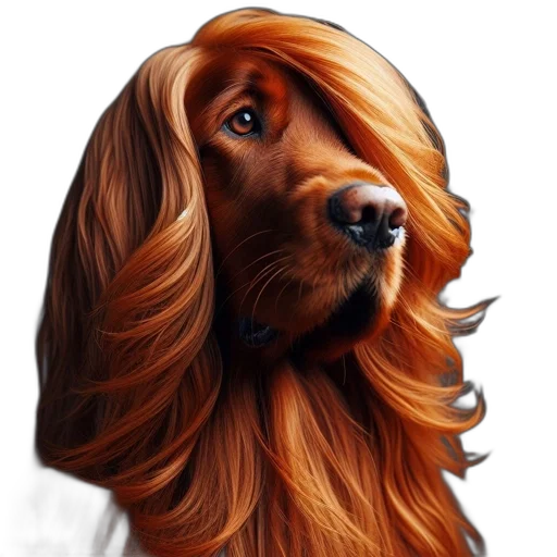 hair, animal, face, photorealistic transparent PNG cut-out