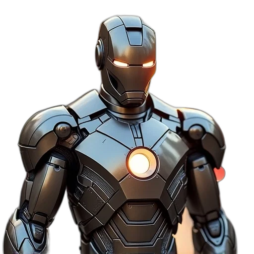robot, comic book art, concept art, 3d render transparent PNG cut-out