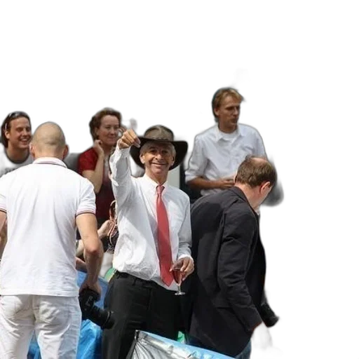 staff, man, red, tie transparent PNG cut-out