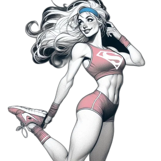 comic book art, concept art, cartoon, fantasy art transparent PNG cut-out