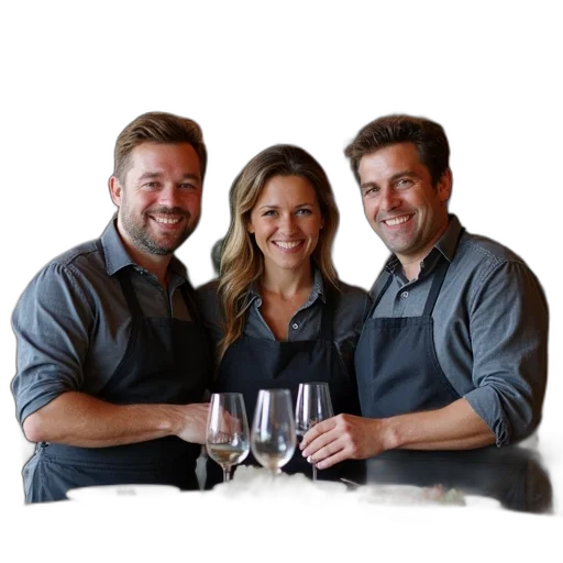 staff, food, happy, team transparent PNG cut-out