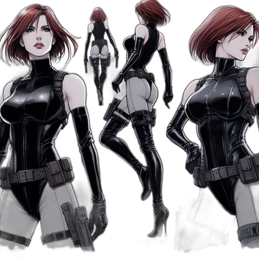 concept art, comic book art, cyberpunk, cartoon transparent PNG cut-out