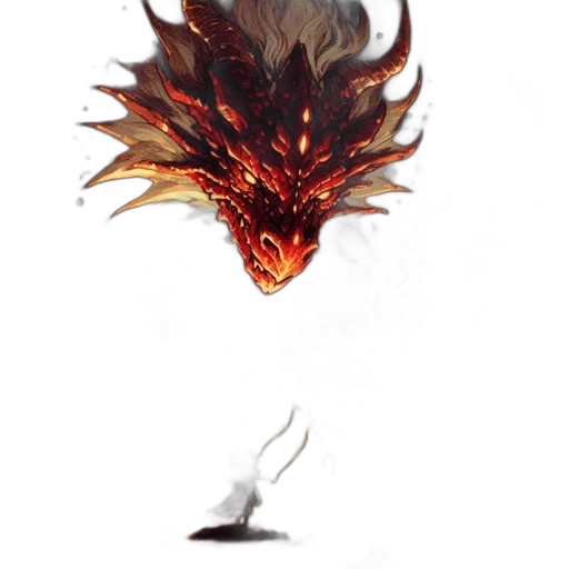 dragon, creature, mask, crown transparent PNG cut-out