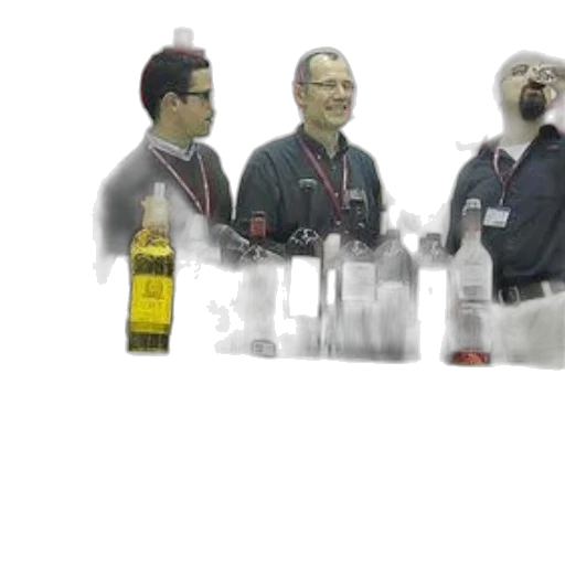 staff, bottle, robot, 3d render transparent PNG cut-out