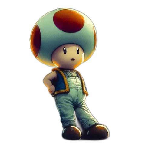 hat, robot, staff, creature transparent PNG cut-out