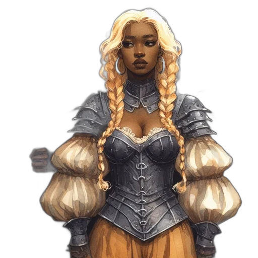 dress, fantasy art, concept art, comic book art transparent PNG cut-out