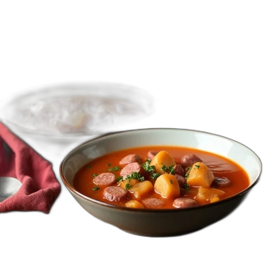 food, photorealistic, 3d render, two transparent PNG cut-out
