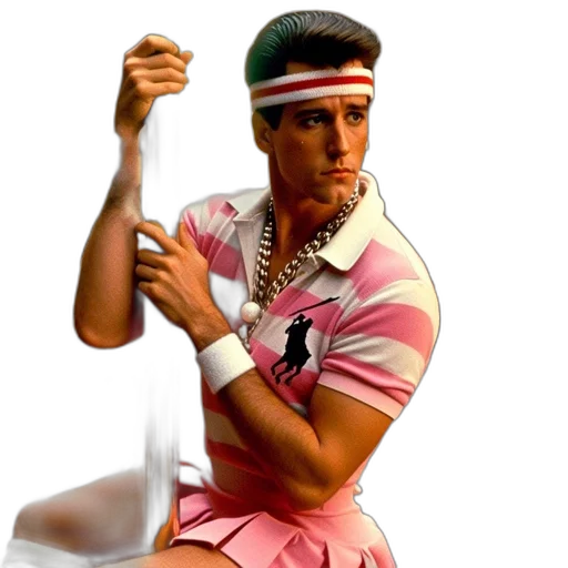 staff, weapon, vaporwave, 3d render transparent PNG cut-out