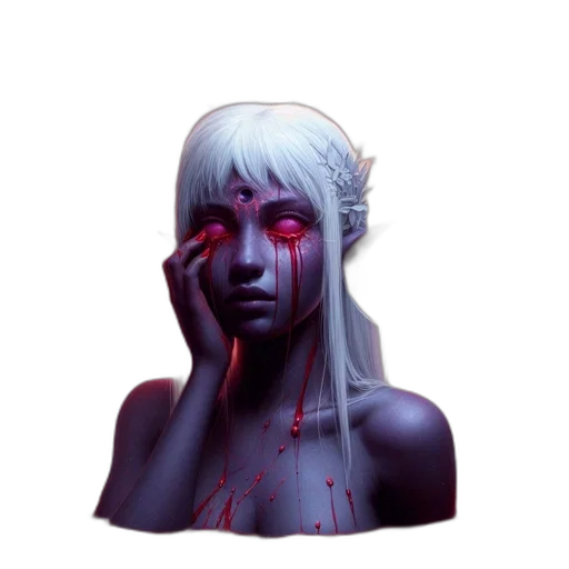 face, mask, creature, concept art transparent PNG cut-out