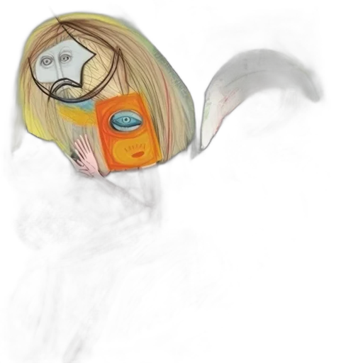 mask, hair, face, hat transparent PNG cut-out