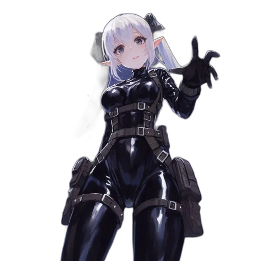 robot, weapon, staff, dress transparent PNG cut-out