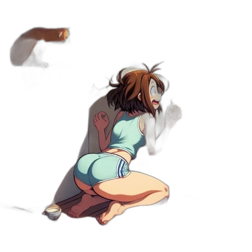 dress, creature, hair, weapon transparent PNG cut-out