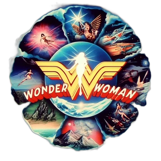 comic book art, poster, features, wonder transparent PNG cut-out