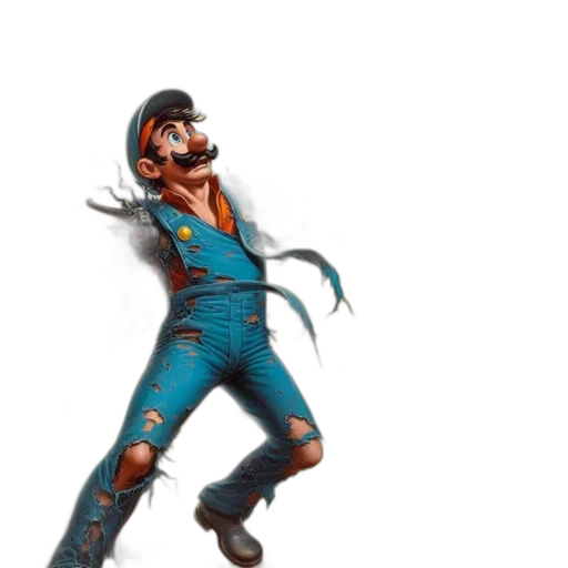 mask, creature, staff, weapon transparent PNG cut-out