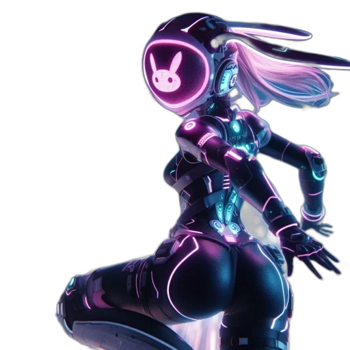 robot, mask, weapon, jacket transparent PNG cut-out