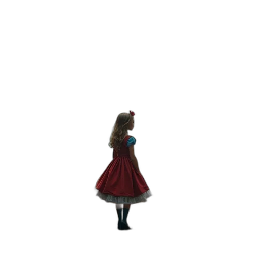 dress, robot, staff, hair transparent PNG cut-out