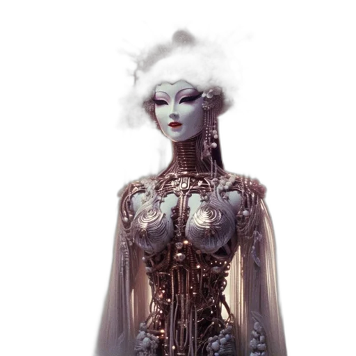 robot, dress, mask, jewelry transparent PNG cut-out