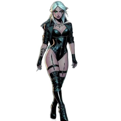 dress, concept art, comic book art, fantasy art transparent PNG cut-out