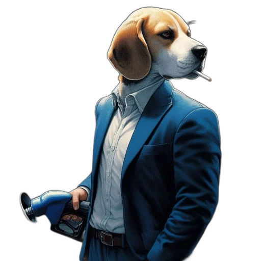 staff, animal, jacket, face transparent PNG cut-out