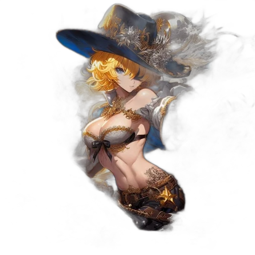 hat, staff, dress, weapon transparent PNG cut-out