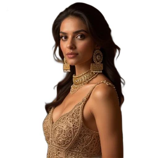 jewelry, dress, crown, staff transparent PNG cut-out