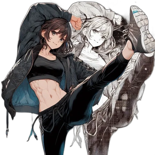 jacket, weapon, sword, concept art transparent PNG cut-out