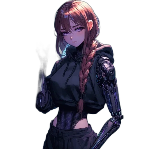robot, jacket, staff, dress transparent PNG cut-out