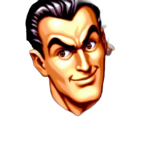 face, staff, mask, comic book art transparent PNG cut-out