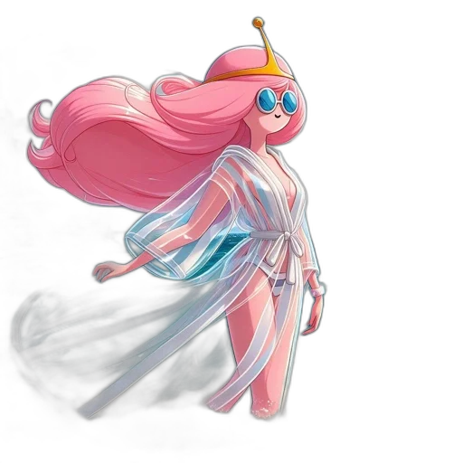 dress, mask, creature, staff transparent PNG cut-out