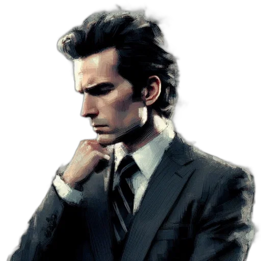 face, jacket, comic book art, concept art transparent PNG cut-out