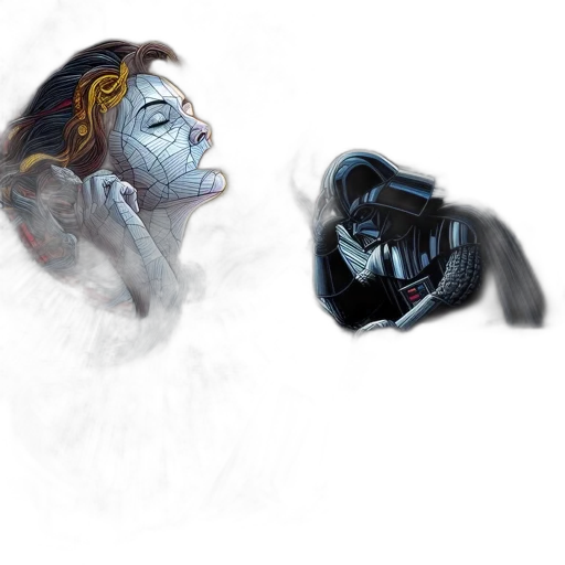 mask, face, creature, concept art transparent PNG cut-out