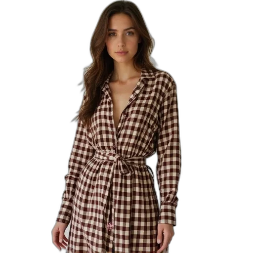dress, jacket, earth tones, reiko transparent PNG cut-out