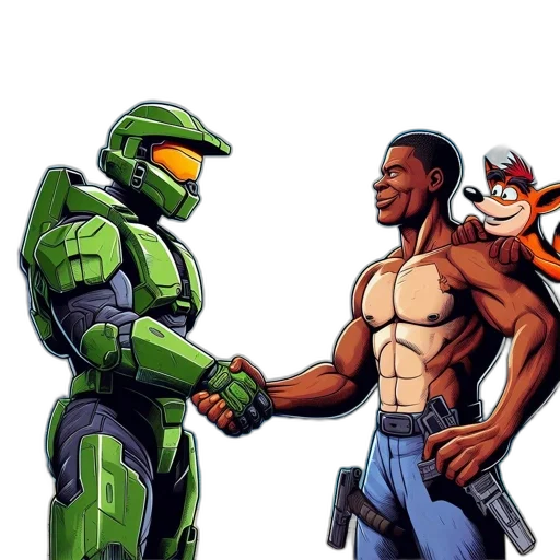 robot, concept art, comic book art, pixel art transparent PNG cut-out