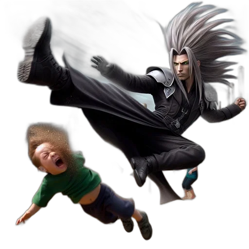 concept art, fantasy art, comic book art, photorealistic transparent PNG cut-out